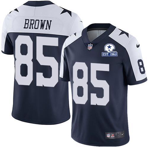 Nike Cowboys #85 Noah Brown Navy Blue Thanksgiving Men's Stitched With Established In 1960 Patch NFL Vapor Untouchable Limited Throwback Jersey Nike Cowboys #85 Noah Brown Navy Blue Thanksgiving Men's Stitched With Established In 1960 Patch NFL Vapor Untouchable Limited Throwback Jersey