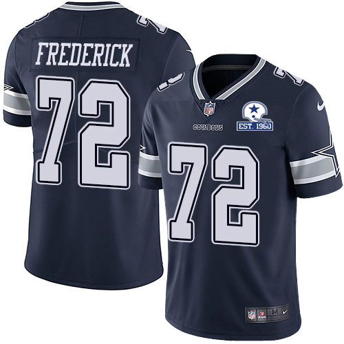 Nike Cowboys #72 Travis Frederick Navy Blue Team Color Men's Stitched With Established In 1960 Patch NFL Vapor Untouchable Limited Jersey Nike Cowboys #72 Travis Frederick Navy Blue Team Color Men's Stitched With Established In 1960 Patch NFL Vapor Untouchable Limited Jersey