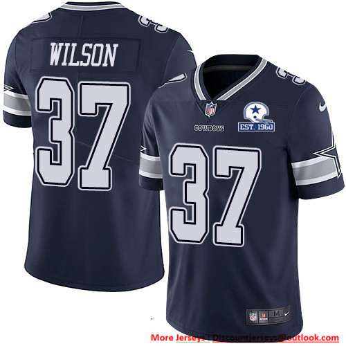 Nike Cowboys #37 Donovan Wilson Navy Blue Team Color Men's Stitched With Established In 1960 Patch NFL Vapor Untouchable Limited Jersey Nike Cowboys #37 Donovan Wilson Navy Blue Team Color Men's Stitched With Established In 1960 Patch NFL Vapor Untouchable Limited Jersey