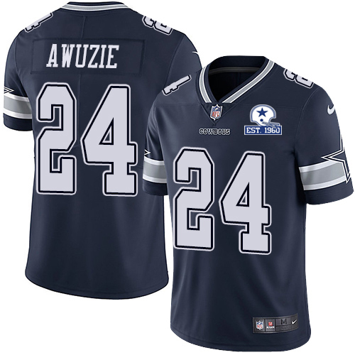 Nike Cowboys #24 Chidobe Awuzie Navy Blue Team Color Men's Stitched With Established In 1960 Patch NFL Vapor Untouchable Limited Jersey Nike Cowboys #24 Chidobe Awuzie Navy Blue Team Color Men's Stitched With Established In 1960 Patch NFL Vapor Untouchable Limited Jersey