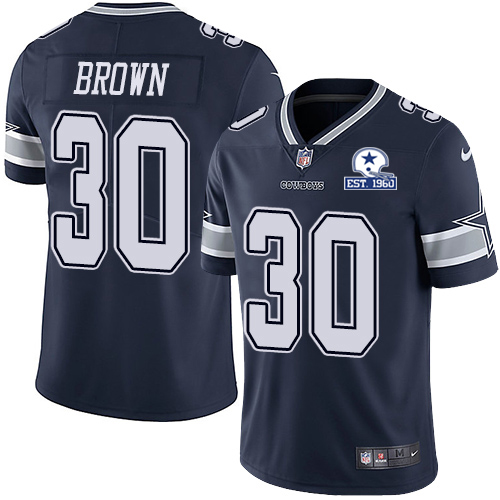Nike Cowboys #30 Anthony Brown Navy Blue Team Color Men's Stitched With Established In 1960 Patch NFL Vapor Untouchable Limited Jersey Nike Cowboys #30 Anthony Brown Navy Blue Team Color Men's Stitched With Established In 1960 Patch NFL Vapor Untouchable Limited Jersey