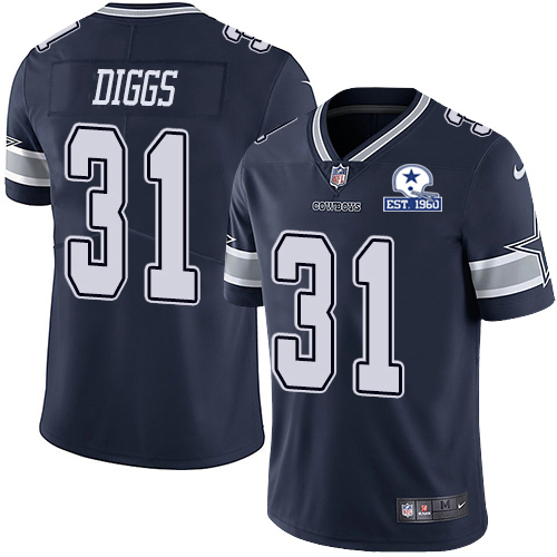 Nike Cowboys #31 Trevon Diggs Navy Blue Team Color Men's Stitched With Established In 1960 Patch NFL Vapor Untouchable Limited Jersey Nike Cowboys #31 Trevon Diggs Navy Blue Team Color Men's Stitched With Established In 1960 Patch NFL Vapor Untouchable Limited Jersey