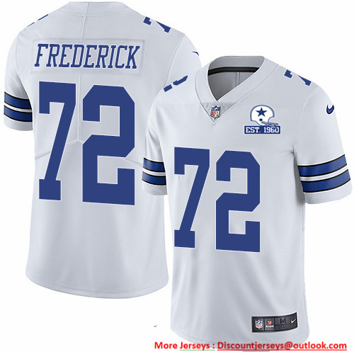 Nike Cowboys #72 Travis Frederick White Men's Stitched With Established In 1960 Patch NFL Vapor Untouchable Limited Jersey Nike Cowboys #72 Travis Frederick White Men's Stitched With Established In 1960 Patch NFL Vapor Untouchable Limited Jersey