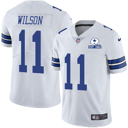 Nike Cowboys #11 Cedrick Wilson White Men's Stitched With Established In 1960 Patch NFL Vapor Untouchable Limited Jersey Nike Cowboys #11 Cedrick Wilson White Men's Stitched With Established In 1960 Patch NFL Vapor Untouchable Limited Jersey