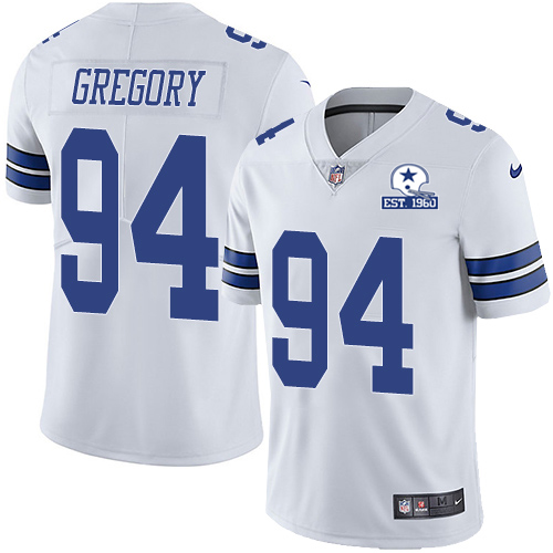 Nike Cowboys #94 Randy Gregory White Men's Stitched With Established In 1960 Patch NFL Vapor Untouchable Limited Jersey Nike Cowboys #94 Randy Gregory White Men's Stitched With Established In 1960 Patch NFL Vapor Untouchable Limited Jersey