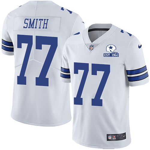 Nike Cowboys #77 Tyron Smith White Men's Stitched With Established In 1960 Patch NFL Vapor Untouchable Limited Jersey Nike Cowboys #77 Tyron Smith White Men's Stitched With Established In 1960 Patch NFL Vapor Untouchable Limited Jersey