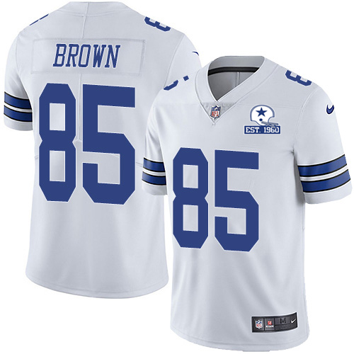 Nike Cowboys #85 Noah Brown White Men's Stitched With Established In 1960 Patch NFL Vapor Untouchable Limited Jersey Nike Cowboys #85 Noah Brown White Men's Stitched With Established In 1960 Patch NFL Vapor Untouchable Limited Jersey