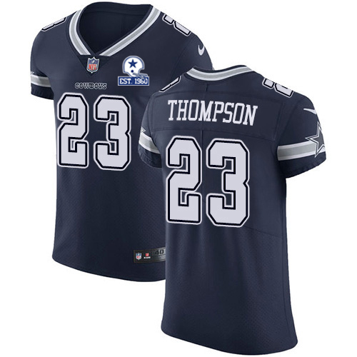 Nike Cowboys #23 Darian Thompson Navy Blue Team Color Men's Stitched With Established In 1960 Patch NFL Vapor Untouchable Elite Jersey Nike Cowboys #23 Darian Thompson Navy Blue Team Color Men's Stitched With Established In 1960 Patch NFL Vapor Untouchable Elite Jersey
