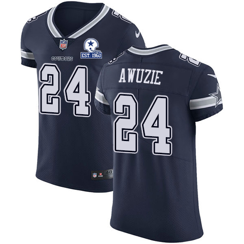 Nike Cowboys #24 Chidobe Awuzie Navy Blue Team Color Men's Stitched With Established In 1960 Patch NFL Vapor Untouchable Elite Jersey Nike Cowboys #24 Chidobe Awuzie Navy Blue Team Color Men's Stitched With Established In 1960 Patch NFL Vapor Untouchable Elite Jersey