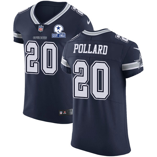 Nike Cowboys #20 Tony Pollard Navy Blue Team Color Men's Stitched With Established In 1960 Patch NFL Vapor Untouchable Elite Jersey Nike Cowboys #20 Tony Pollard Navy Blue Team Color Men's Stitched With Established In 1960 Patch NFL Vapor Untouchable Elite Jersey