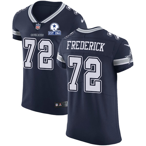 Nike Cowboys #72 Travis Frederick Navy Blue Team Color Men's Stitched With Established In 1960 Patch NFL Vapor Untouchable Elite Jersey Nike Cowboys #72 Travis Frederick Navy Blue Team Color Men's Stitched With Established In 1960 Patch NFL Vapor Untouchable Elite Jersey