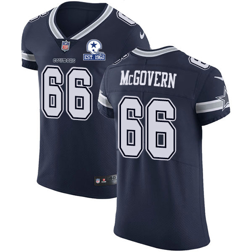 Nike Cowboys #66 Connor McGovern Navy Blue Team Color Men's Stitched With Established In 1960 Patch NFL Vapor Untouchable Elite Jersey Nike Cowboys #66 Connor McGovern Navy Blue Team Color Men's Stitched With Established In 1960 Patch NFL Vapor Untouchable Elite Jersey