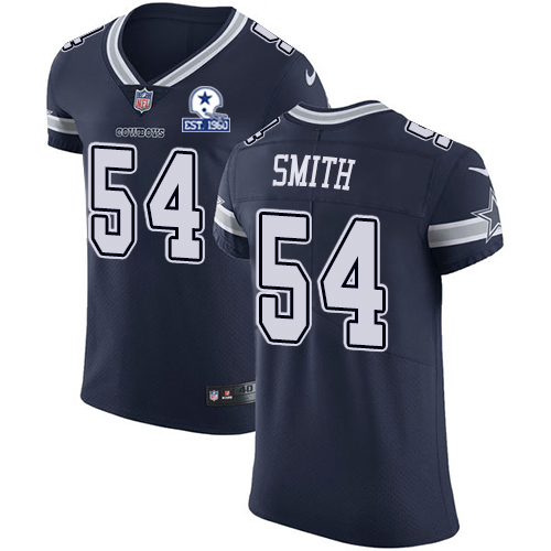 Nike Cowboys #54 Jaylon Smith Navy Blue Team Color Men's Stitched With Established In 1960 Patch NFL Vapor Untouchable Elite Jersey Nike Cowboys #54 Jaylon Smith Navy Blue Team Color Men's Stitched With Established In 1960 Patch NFL Vapor Untouchable Elite Jersey