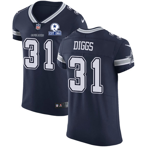 Nike Cowboys #31 Trevon Diggs Navy Blue Team Color Men's Stitched With Established In 1960 Patch NFL Vapor Untouchable Elite Jersey Nike Cowboys #31 Trevon Diggs Navy Blue Team Color Men's Stitched With Established In 1960 Patch NFL Vapor Untouchable Elite Jersey