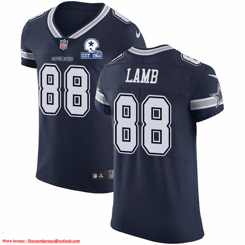 Nike Cowboys #88 CeeDee Lamb Navy Blue Team Color Men's Stitched With Established In 1960 Patch NFL Vapor Untouchable Elite Jersey Nike Cowboys #88 CeeDee Lamb Navy Blue Team Color Men's Stitched With Established In 1960 Patch NFL Vapor Untouchable Elite Jersey