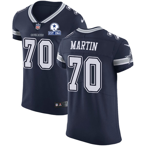 Nike Cowboys #70 Zack Martin Navy Blue Team Color Men's Stitched With Established In 1960 Patch NFL Vapor Untouchable Elite Jersey Nike Cowboys #70 Zack Martin Navy Blue Team Color Men's Stitched With Established In 1960 Patch NFL Vapor Untouchable Elite Jersey