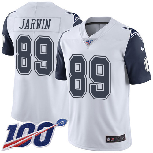 Nike Cowboys #89 Blake Jarwin White Men's Stitched NFL Limited Rush 100th Season Jersey Nike Cowboys #89 Blake Jarwin White Men's Stitched NFL Limited Rush 100th Season Jersey