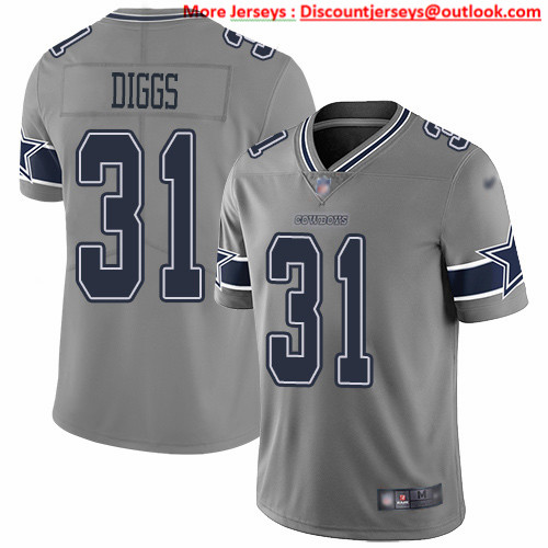 Nike Cowboys #31 Trevon Diggs Gray Men's Stitched NFL Limited Inverted Legend Jersey Nike Cowboys #31 Trevon Diggs Gray Men's Stitched NFL Limited Inverted Legend Jersey