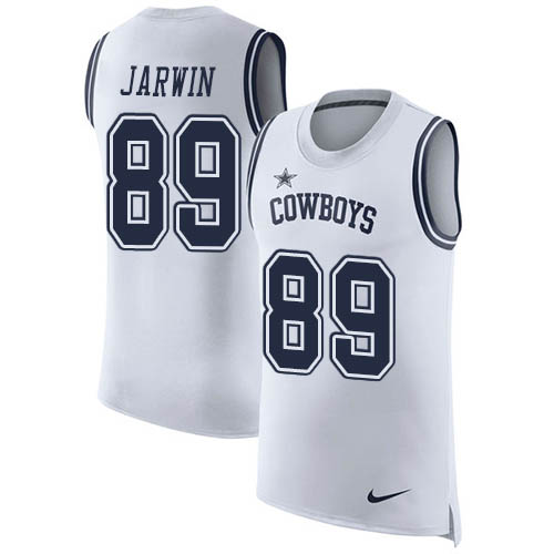 Nike Cowboys #89 Blake Jarwin White Men's Stitched NFL Limited Rush Tank Top Jersey Nike Cowboys #89 Blake Jarwin White Men's Stitched NFL Limited Rush Tank Top Jersey