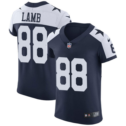 Nike Cowboys #88 CeeDee Lamb Navy Blue Thanksgiving Men's Stitched NFL Vapor Untouchable Throwback Elite Jersey Nike Cowboys #88 CeeDee Lamb Navy Blue Thanksgiving Men's Stitched NFL Vapor Untouchable Throwback Elite Jersey