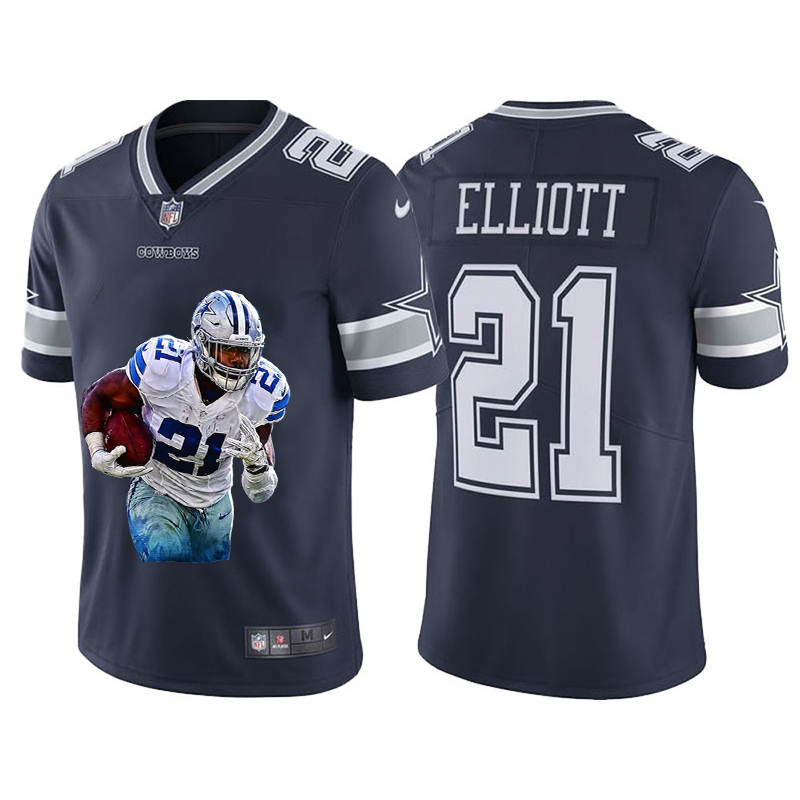 Nike Cowboys 21 Ezekiel Elliott Navy Player Name Logo Vapor Untouchable Limited Jersey Nike Cowboys 21 Ezekiel Elliott Navy Player Name Logo Vapor Untouchable Limited Jersey
