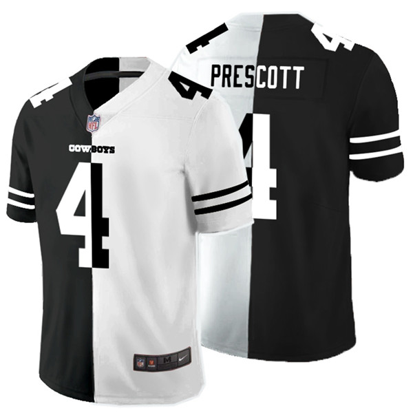 Nike Cowboys 4 Dak Prescott Black And White Split Vapor Untouchable Limited Jersey Nike Cowboys 4 Dak Prescott Black And White Split Vapor Untouchable Limited Jersey