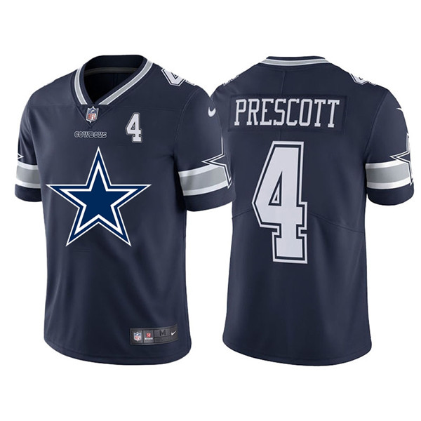 Nike Cowboys 4 Dak Prescott Navy Team Big Logo Number Vapor Untouchable Limited Jersey Nike Cowboys 4 Dak Prescott Navy Team Big Logo Number Vapor Untouchable Limited Jersey