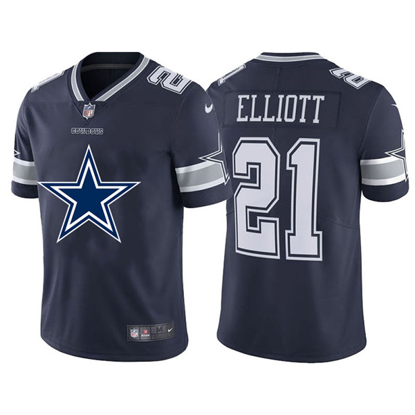Nike Cowboys 21 Ezekiel Elliott Navy Team Big Logo Vapor Untouchable Limited Jersey Nike Cowboys 21 Ezekiel Elliott Navy Team Big Logo Vapor Untouchable Limited Jersey
