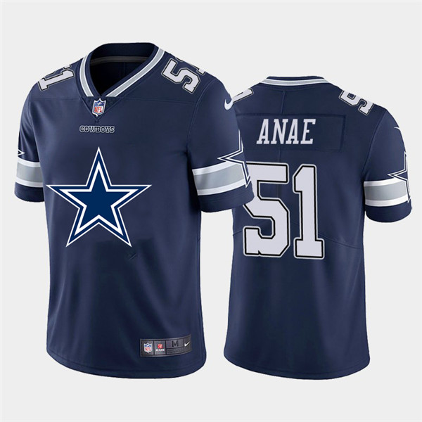 Nike Cowboys 51 Bradlee Anae Navy Team Big Logo Vapor Untouchable Limited Jersey Nike Cowboys 51 Bradlee Anae Navy Team Big Logo Vapor Untouchable Limited Jersey