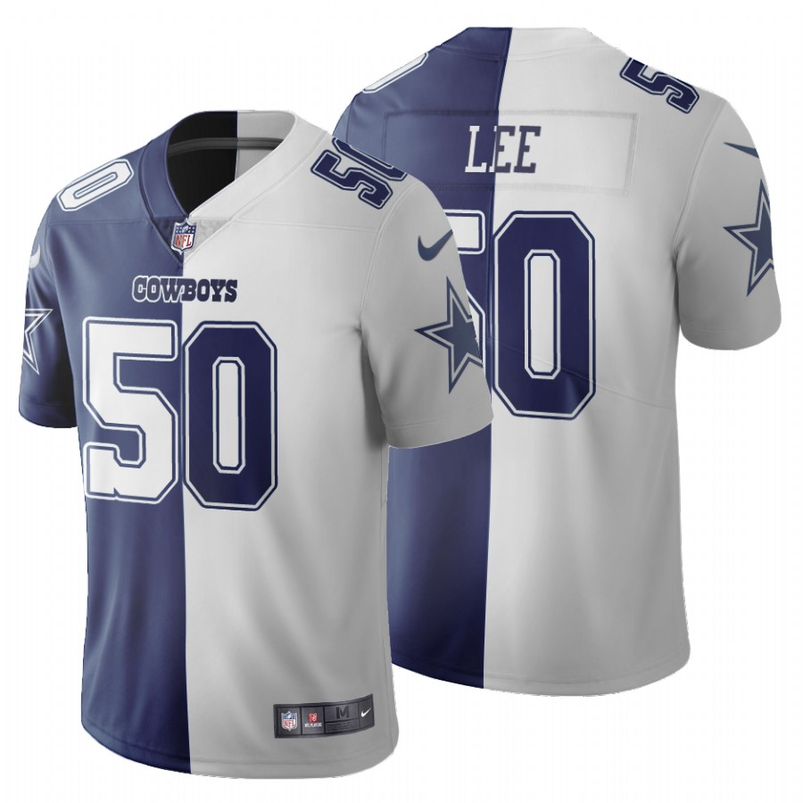 Nike Cowboys #50 Sean Lee Navy Blue grey Men's Stitched NFL Elite Split Jersey Nike Cowboys #50 Sean Lee Navy Blue grey Men's Stitched NFL Elite Split Jersey