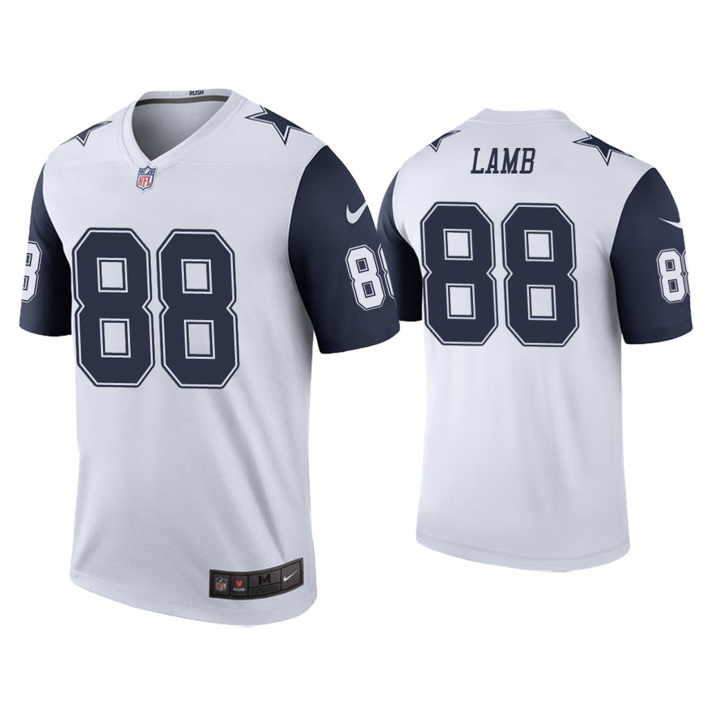 Nike Cowboys #88 CeeDee Lamb White Men's Stitched NFL Limited Rush Jersey Nike Cowboys #88 CeeDee Lamb White Men's Stitched NFL Limited Rush Jersey