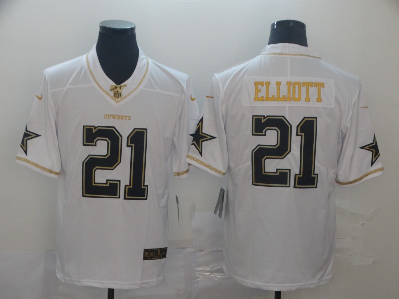 Nike Cowboys 21 Ezekiel Elliott White Gold Vapor Untouchable Limited Jersey Nike Cowboys 21 Ezekiel Elliott White Gold Vapor Untouchable Limited Jersey