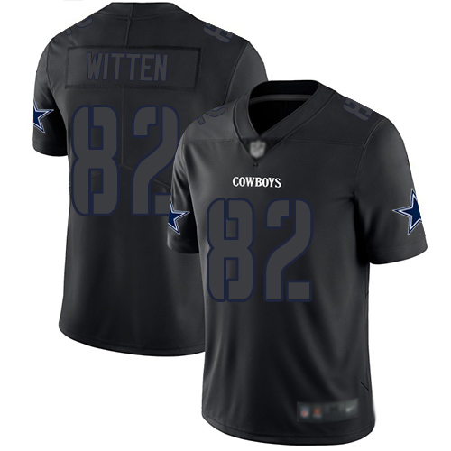 Nike Cowboys #82 Jason Witten Black Men's Stitched Football Limited Rush Impact Jersey Nike Cowboys #82 Jason Witten Black Men's Stitched Football Limited Rush Impact Jersey
