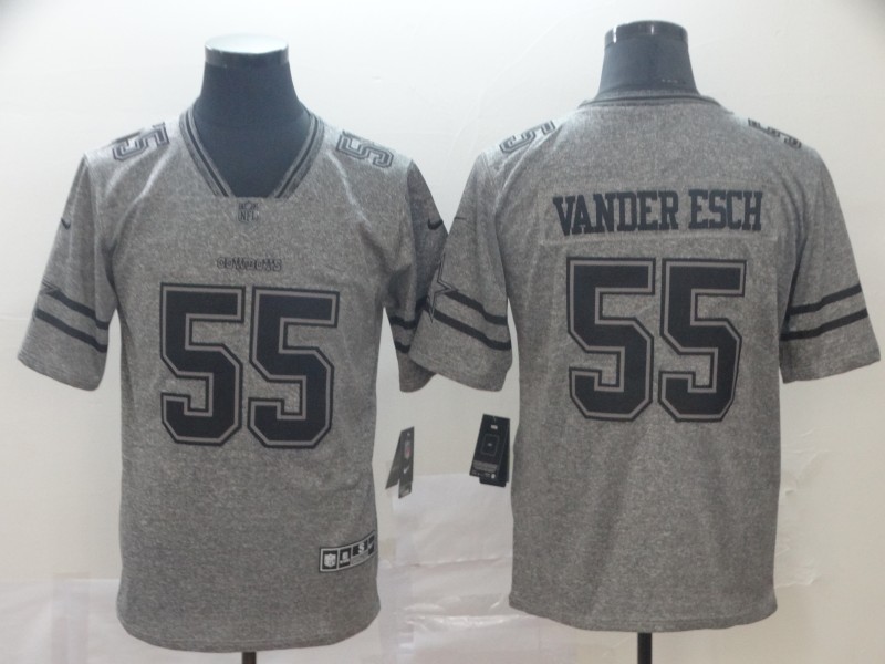 Cowboys 55 Leighton Vander Esch Gray Gridiron Gray Vapor Untouchable Limited Jersey Cowboys 55 Leighton Vander Esch Gray Gridiron Gray Vapor Untouchable Limited Jersey
