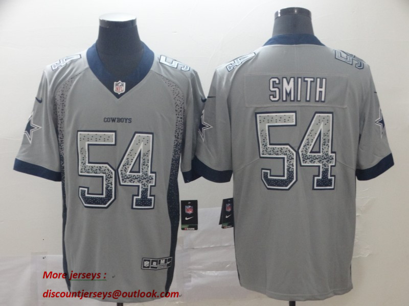 Nike Cowboys 54 Jaylon Smith Gray Drift Fashion Limited Jersey Nike Cowboys 54 Jaylon Smith Gray Drift Fashion Limited Jersey