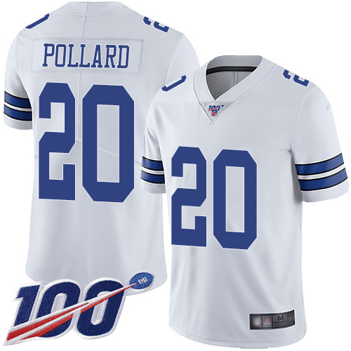 Cowboys #20 Tony Pollard White Men's Stitched Football 100th Season Vapor Limited Jersey Cowboys #20 Tony Pollard White Men's Stitched Football 100th Season Vapor Limited Jersey