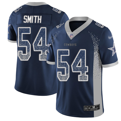 Cowboys #54 Jaylon Smith Navy Blue Team Color Men's Stitched Football Limited Rush Drift Fashion Jersey Cowboys #54 Jaylon Smith Navy Blue Team Color Men's Stitched Football Limited Rush Drift Fashion Jersey