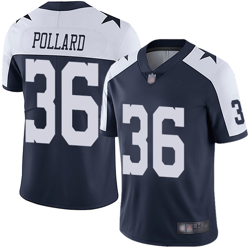 Cowboys #36 Tony Pollard Navy Blue Thanksgiving Men's Stitched Football Vapor Untouchable Limited Throwback Jersey Cowboys #36 Tony Pollard Navy Blue Thanksgiving Men's Stitched Football Vapor Untouchable Limited Throwback Jersey