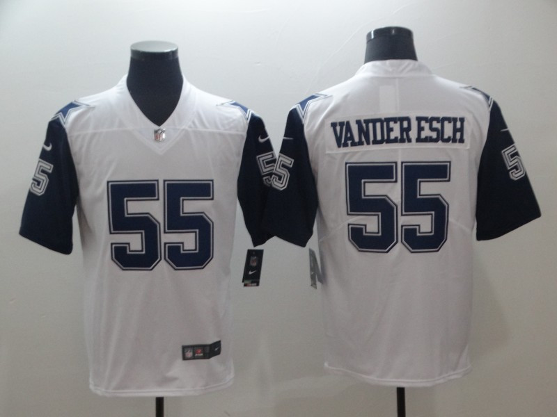 Nike Cowboys 55 Leighton Vander Esch White Color Rush Limited Jersey Nike Cowboys 55 Leighton Vander Esch White Color Rush Limited Jersey