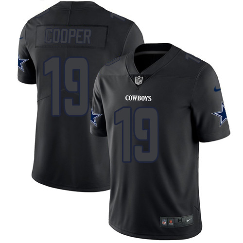 Nike Cowboys #19 Amari Cooper Black Men's Stitched NFL Limited Rush Impact Jersey Nike Cowboys #19 Amari Cooper Black Men's Stitched NFL Limited Rush Impact Jersey