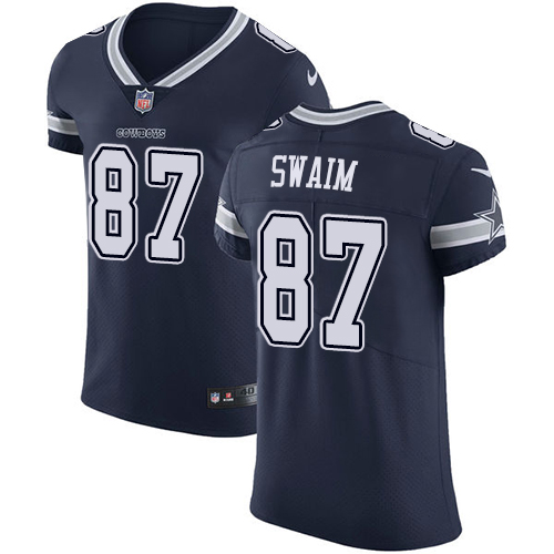 Nike Cowboys #87 Geoff Swaim Navy Blue Team Color Men's Stitched NFL Vapor Untouchable Elite Jersey Nike Cowboys #87 Geoff Swaim Navy Blue Team Color Men's Stitched NFL Vapor Untouchable Elite Jersey
