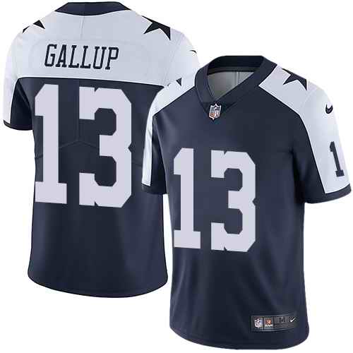 Nike Cowboys 13 Michael Gallup Navy Throwback Vapor Untouchable Limited Jersey Nike Cowboys 13 Michael Gallup Navy Throwback Vapor Untouchable Limited Jersey