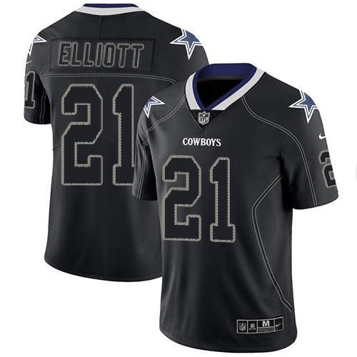 Nike Cowboys #21 Ezekiel Elliott Lights Out Black Men's Stitched NFL Limited Rush Jersey Nike Cowboys #21 Ezekiel Elliott Lights Out Black Men's Stitched NFL Limited Rush Jersey