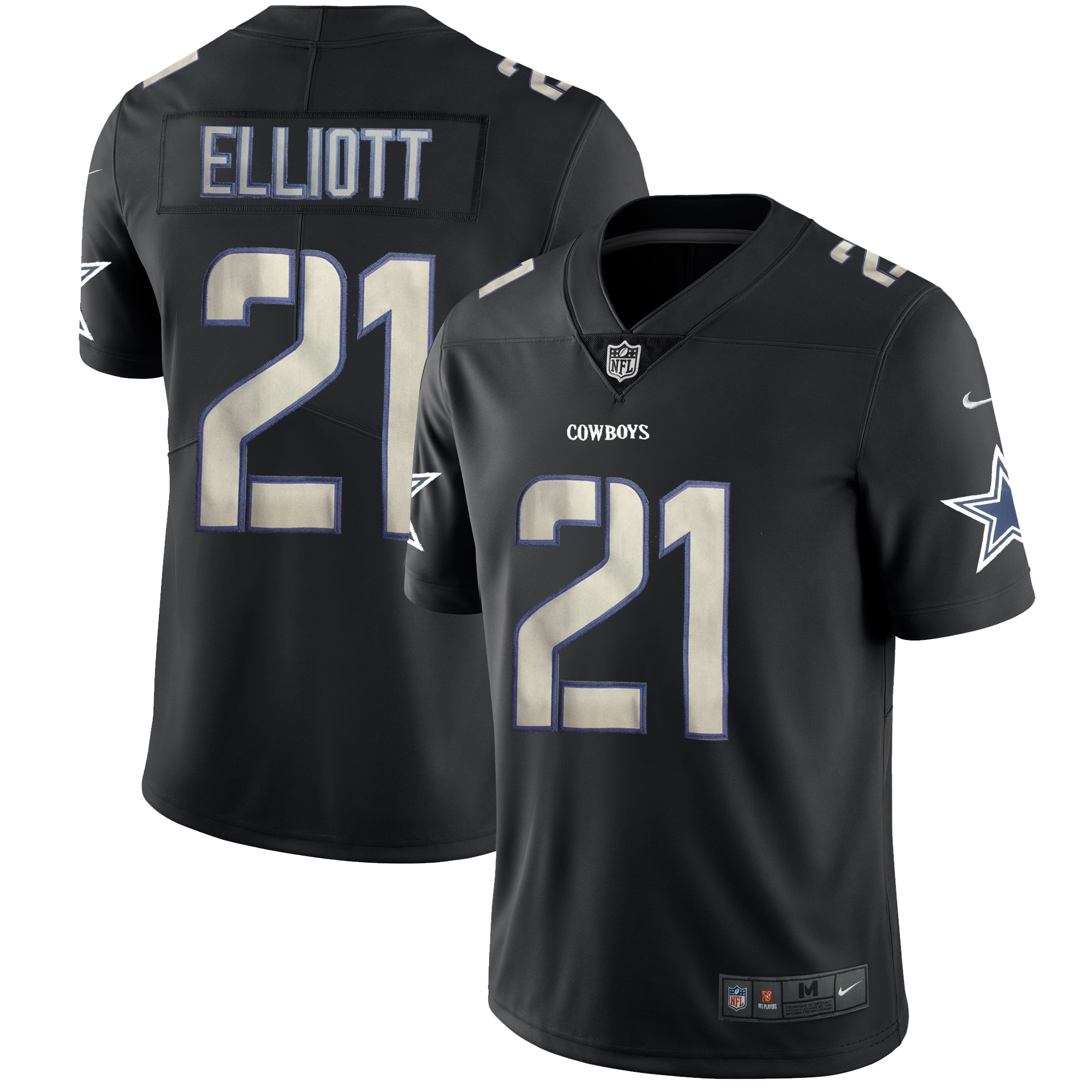 Nike Cowboys 21 Ezekiel Elliott Black Vapor Impact Limited Jersey Nike Cowboys 21 Ezekiel Elliott Black Vapor Impact Limited Jersey