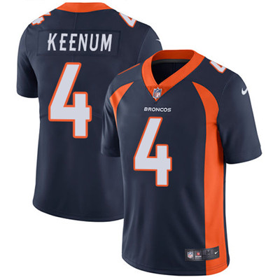 Nike Broncos #4 Case Keenum Navy Blue Alternate Men's Stitched NFL Vapor Untouchable Limited Jersey Nike Broncos #4 Case Keenum Navy Blue Alternate Men's Stitched NFL Vapor Untouchable Limited Jersey