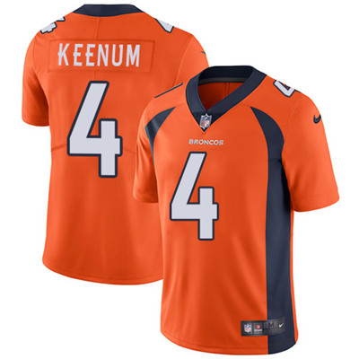 Nike Broncos #4 Case Keenum Orange Team Color Men's Stitched NFL Vapor Untouchable Limited Jersey Nike Broncos #4 Case Keenum Orange Team Color Men's Stitched NFL Vapor Untouchable Limited Jersey