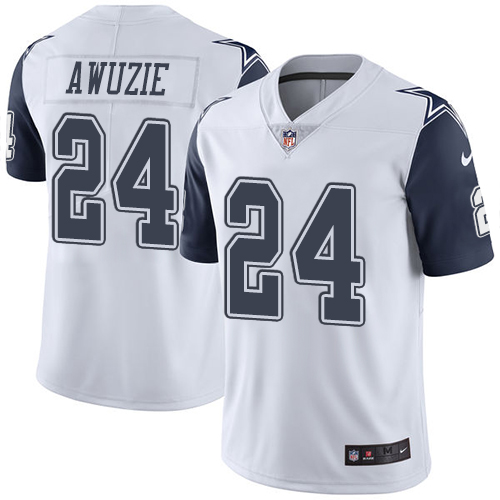 Nike Cowboys #24 Chidobe Awuzie White Men's Stitched NFL Limited Rush Jersey Nike Cowboys #24 Chidobe Awuzie White Men's Stitched NFL Limited Rush Jersey