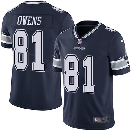 Nike Cowboys #81 Terrell Owens Navy Blue Team Color Men's Stitched NFL Vapor Untouchable Limited Jersey Nike Cowboys #81 Terrell Owens Navy Blue Team Color Men's Stitched NFL Vapor Untouchable Limited Jersey