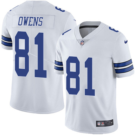 Nike Cowboys #81 Terrell Owens White Men's Stitched NFL Vapor Untouchable Limited Jersey Nike Cowboys #81 Terrell Owens White Men's Stitched NFL Vapor Untouchable Limited Jersey