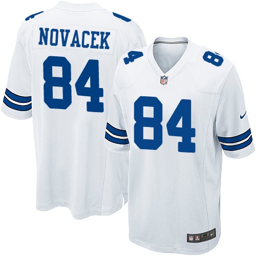 Nike Cowboys #84 Jay Novacek White Men's NFL Game Jersey Nike Cowboys #84 Jay Novacek White Men's NFL Game Jersey